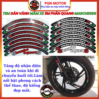 Tem Dán Vành (Mâm) Xe Máy Phản Quang 3M MARCHESINI – Dán Chắc, Bền Màu, Tăng Thẩm Mỹ, An Toàn