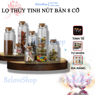 Lọ Thủy Tinh Mini Nắp Bần Làm Spell Luật Hấp Dẫn