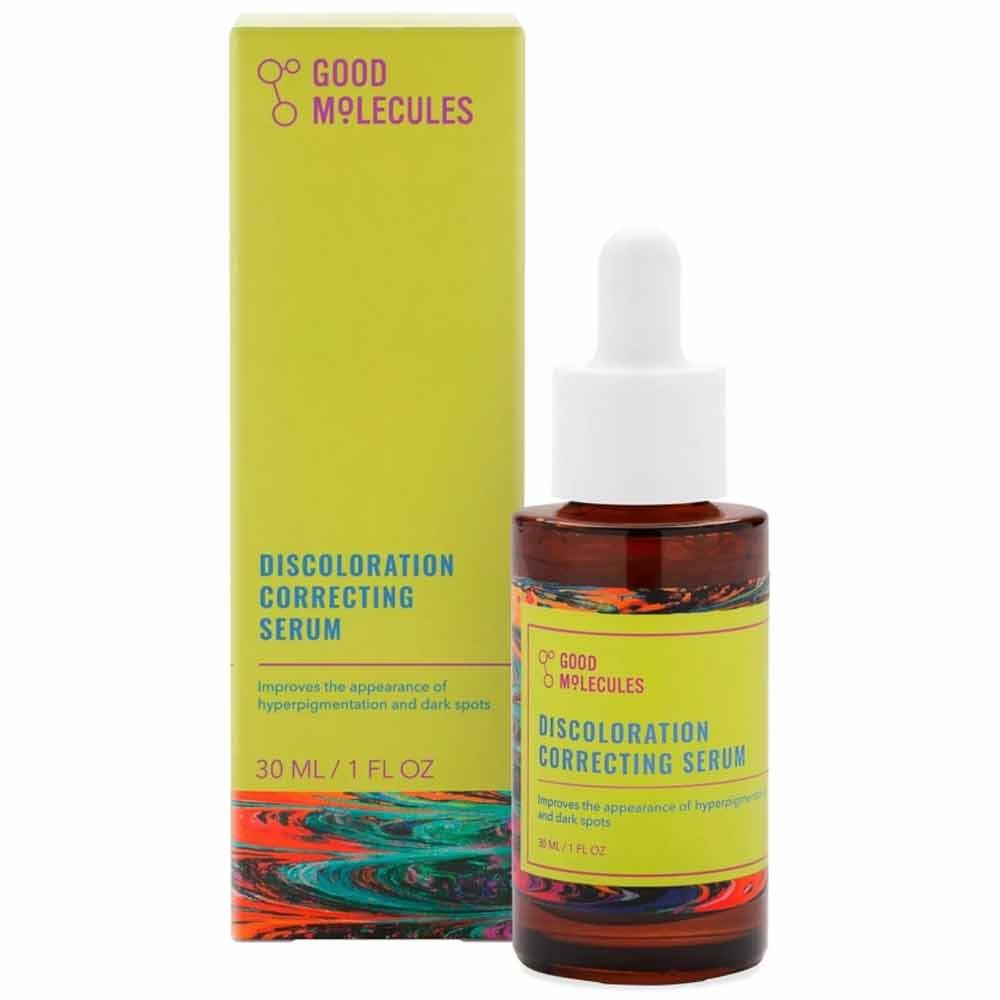 Good Molecules Discoloration Correcting Serum 30ml V2.0 Fade Dark Spots Improve Uneven Facial Skin T