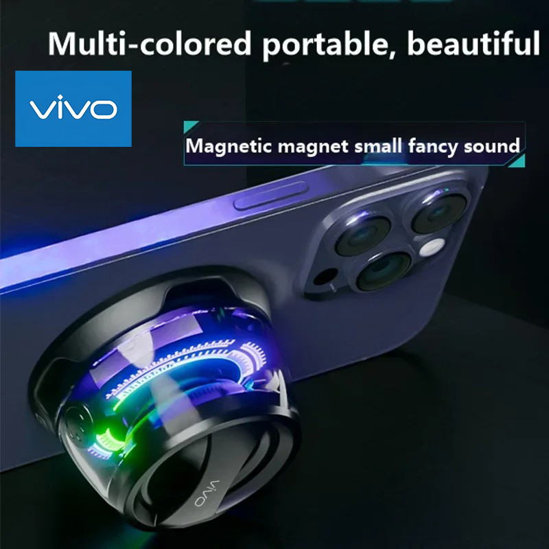 Loa Bluetooth Di Động VIVO-G200 G200 RGB Chiếu Sáng Loa Từ Tính BT5.3 Hộp Âm Thanh Mini 7 Giờ Phát L