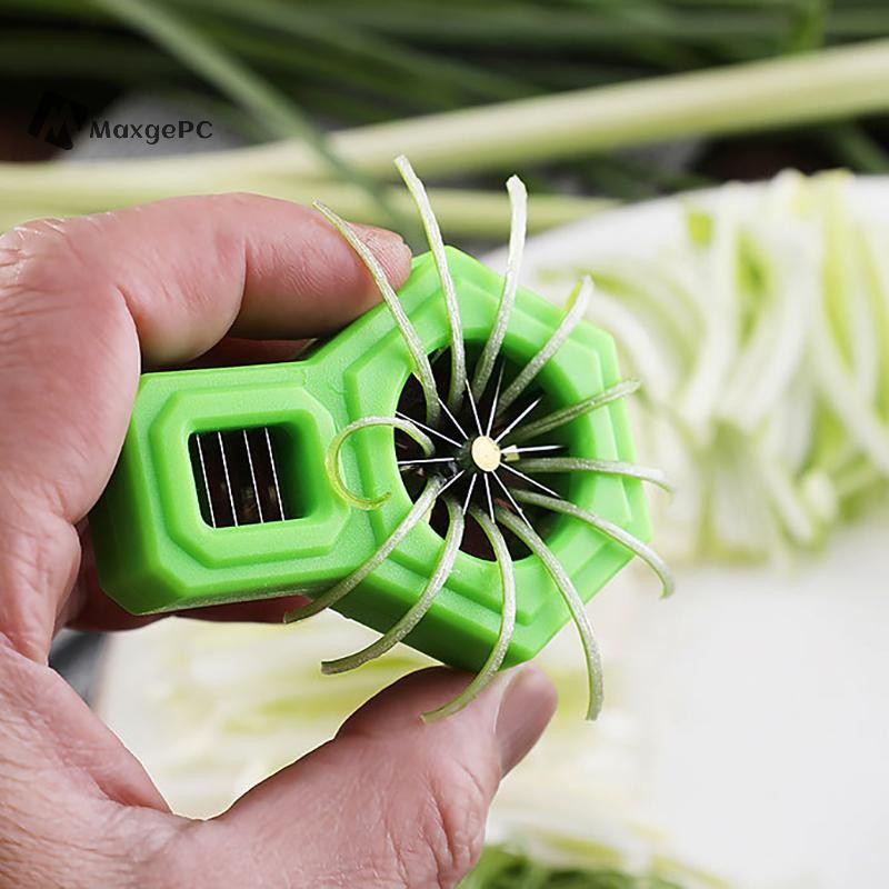 Maxgepc Green Onion Cutter Scallion Slicer Thép không gỉ Scallion Slicer Tiện ích nhà bếp cho chính 