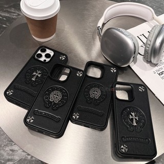  Kim Loại Đinh Tán Da Dập Nổi Dành Cho iPhone 17 16 15 14 13 Pro Max Lỗ Lớn Khung Bảo Vệ Thiết Kế Dày Bảo Vệ Toàn Diện Chống Rơi 