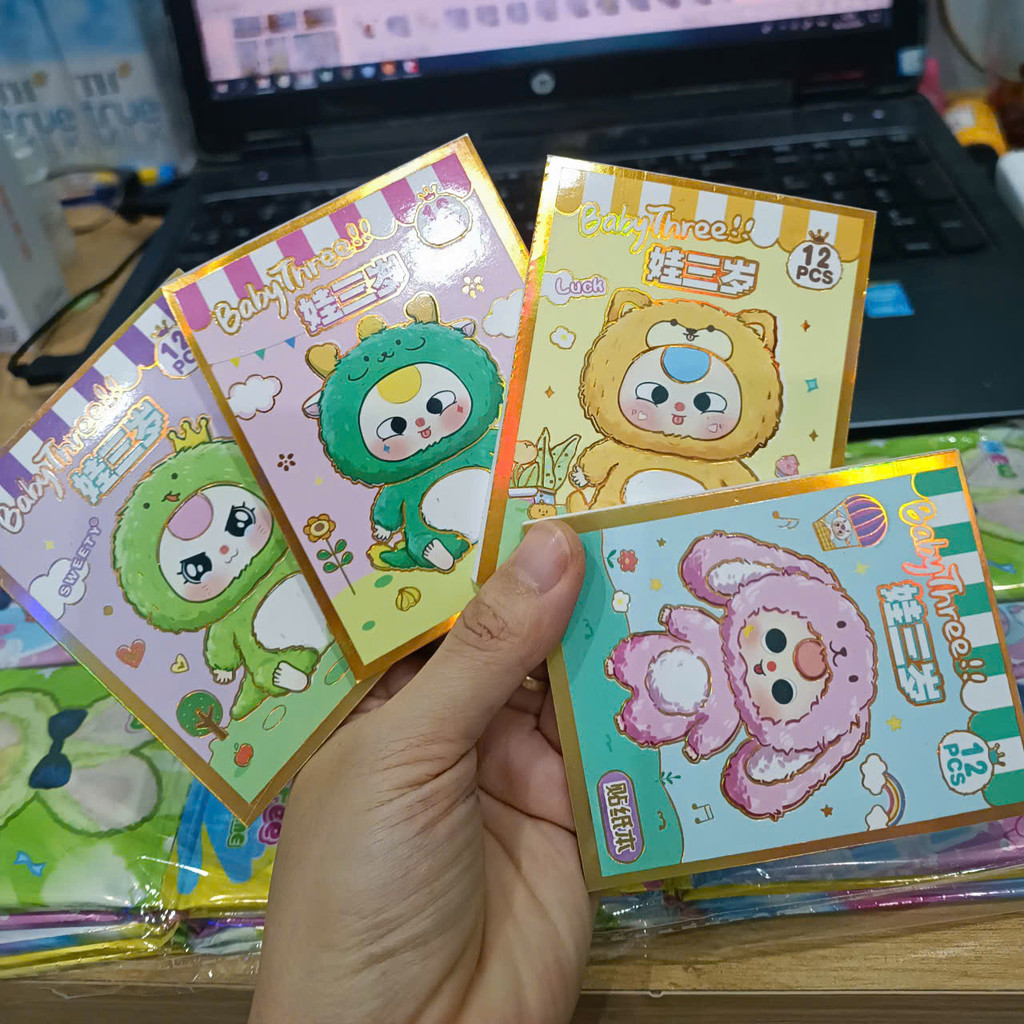 Khay 40 Quyển Sổ Dán Sticker Baby Three