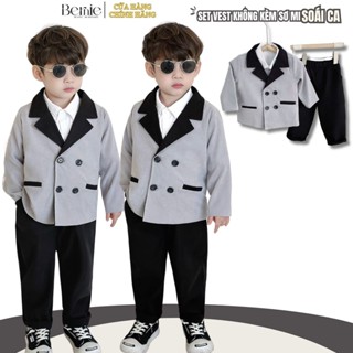 Set vest công tử blazer 2 chi tiết phong cách hàn quốc cho bé trai 1 đến 7 tuổi Bernie H0924B27