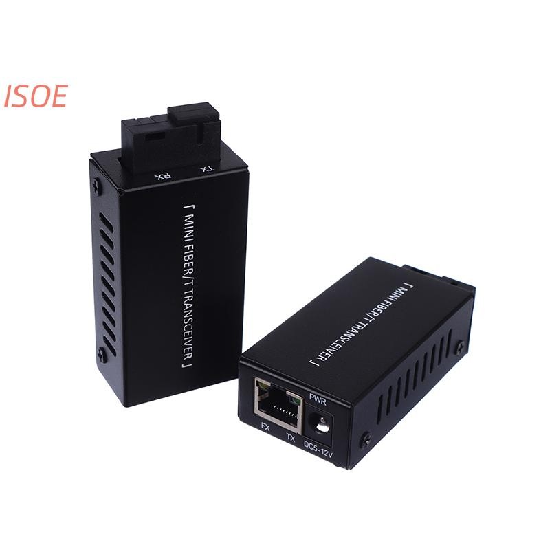 Tcsr 1 Cặp Mini Gigabit Fiber Media Converter 1000Mbps Bộ Thu Phát Sợi SC Sang RJ45 Ethernet Switch 