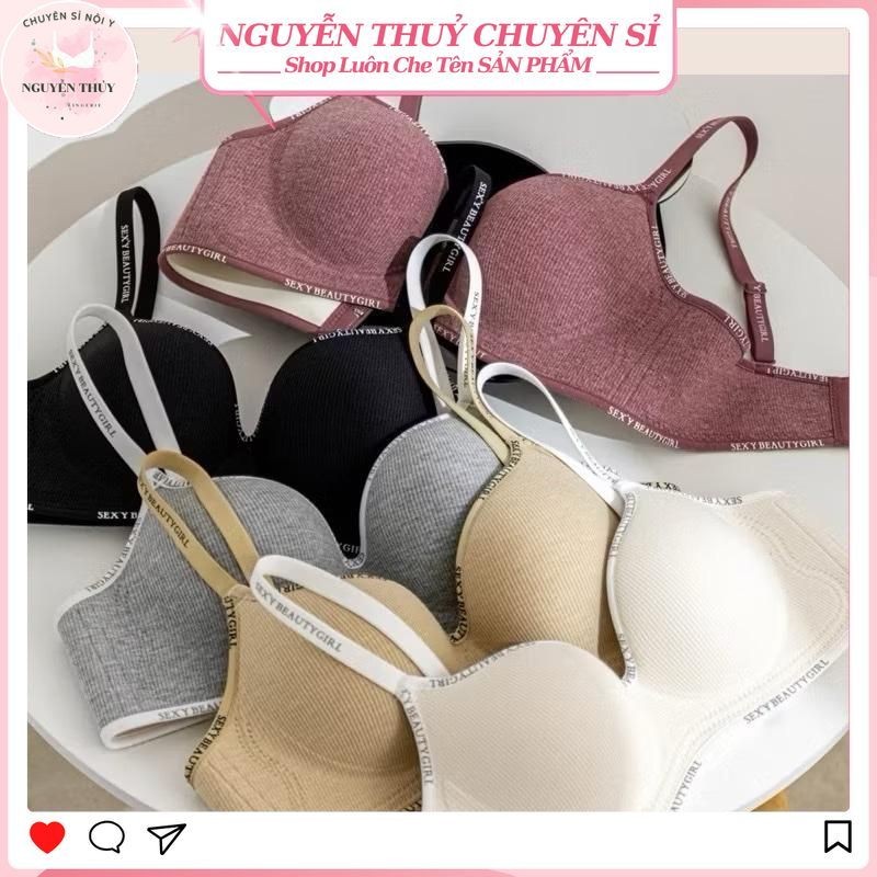 (Hàng Hót 2025) Combo 4 Áo Lót Nữ Nâng Đẩy Vòng 1 Su Phối Cotton Mút Dày 3,5cm Không Gọng Viền Chữ SexyBeautyGirl - T888 | BigBuy360 - bigbuy360.vn