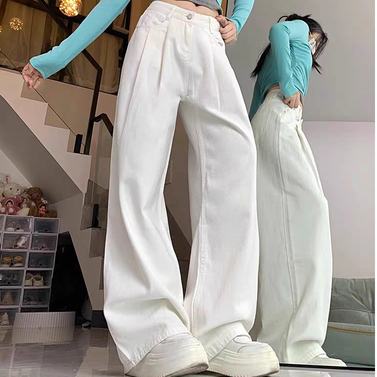  HAYUAN quần ống rộng quần nữ jean Hàn Phong phổ biến Fashion Dễ thương WNK2490V3S 38Z240915 