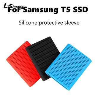 Ổ cứng LISHUANG, Bảo quản ổ cứng chống rơi Gel Silica, Vỏ bảo vệ silicon nhiều màu thoáng khí chống địa chấn cho SSD T5