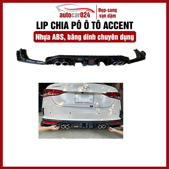 Lippo, Líp Chia Pô Ô Tô Cho Xe Accent 2021-2022-2023 Không Đèn