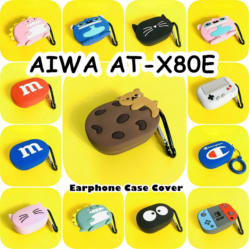 Hàng CÓ SẴNDành Cho AIWA AT-X80E Vỏ Silicon Mềm Sáng Tạo Hoạt Hình Tai Nghe