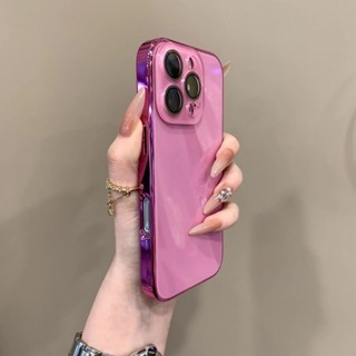 Chống Sốc Bảo Vệ Camera Chống Rơi Mềm Ốp Lưng Kính Mạ Điện Cao Cấp Cao Cấp Có Ống Kính Phim Vỏ Điện Thoại Cho iPhone 16 15 14 13 12 11 Pro Max