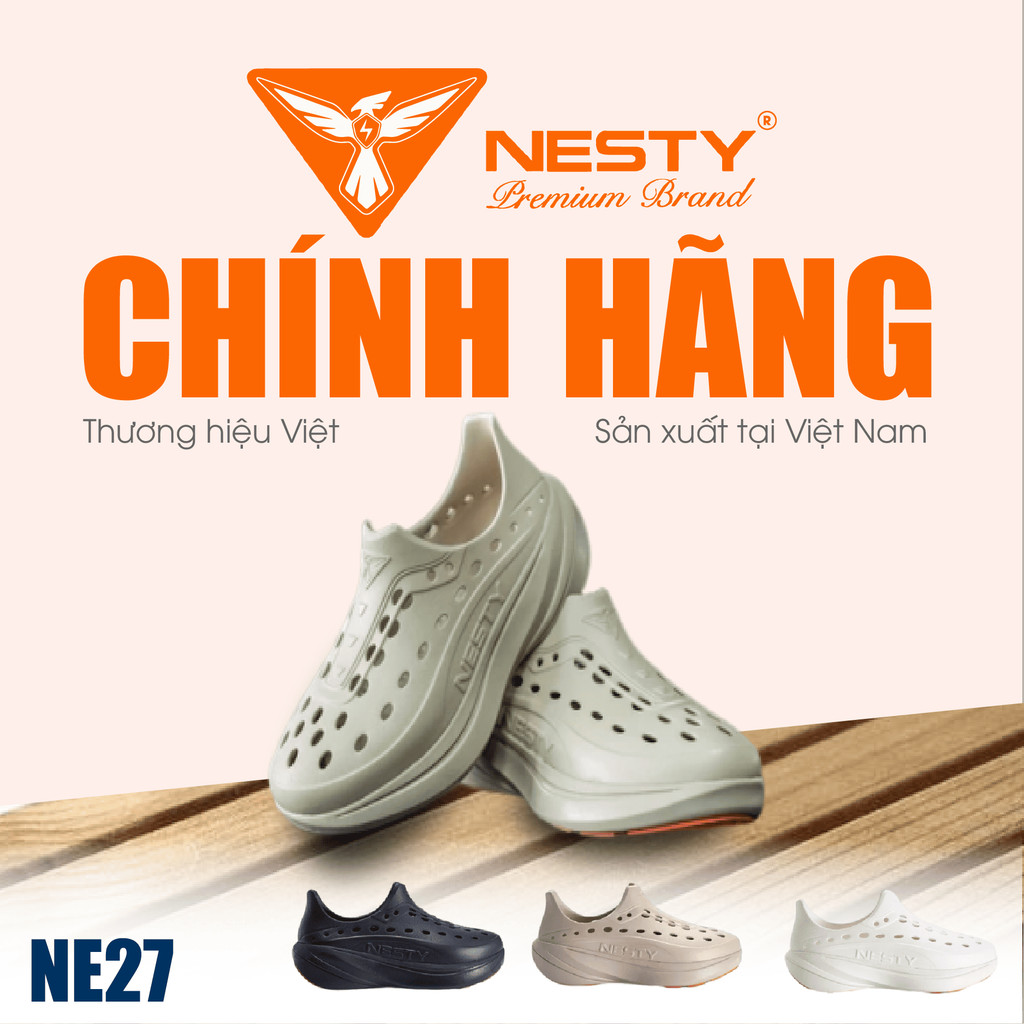 NE27 - GIÀY THỂ THAO ĐÚC NGUYÊN KHỐI NHỰA EVA SIÊU NHẸ NHÃN HIỆU NESTY