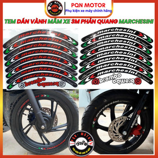 Tem Dán Vành (Mâm) MARCHESINI 3M Phản Quang Cực Chất – Bám Dính Tốt, Bền Màu, Tăng Thẩm Mỹ Xe Máy