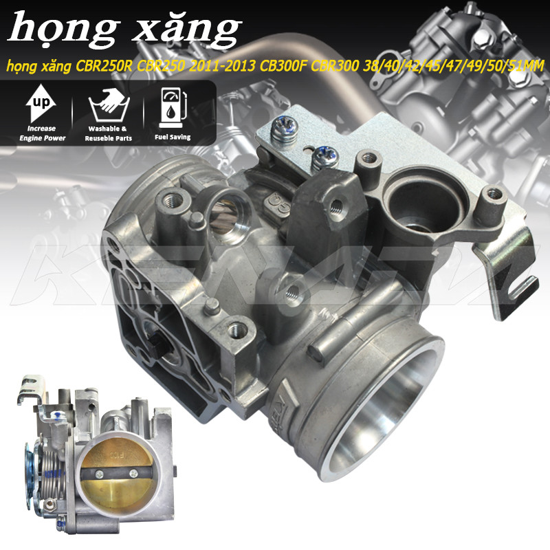 họng xăng CBR250R CBR250 2011-2013 CB300F CBR300 38/40/42/45/47/49/50/51MM