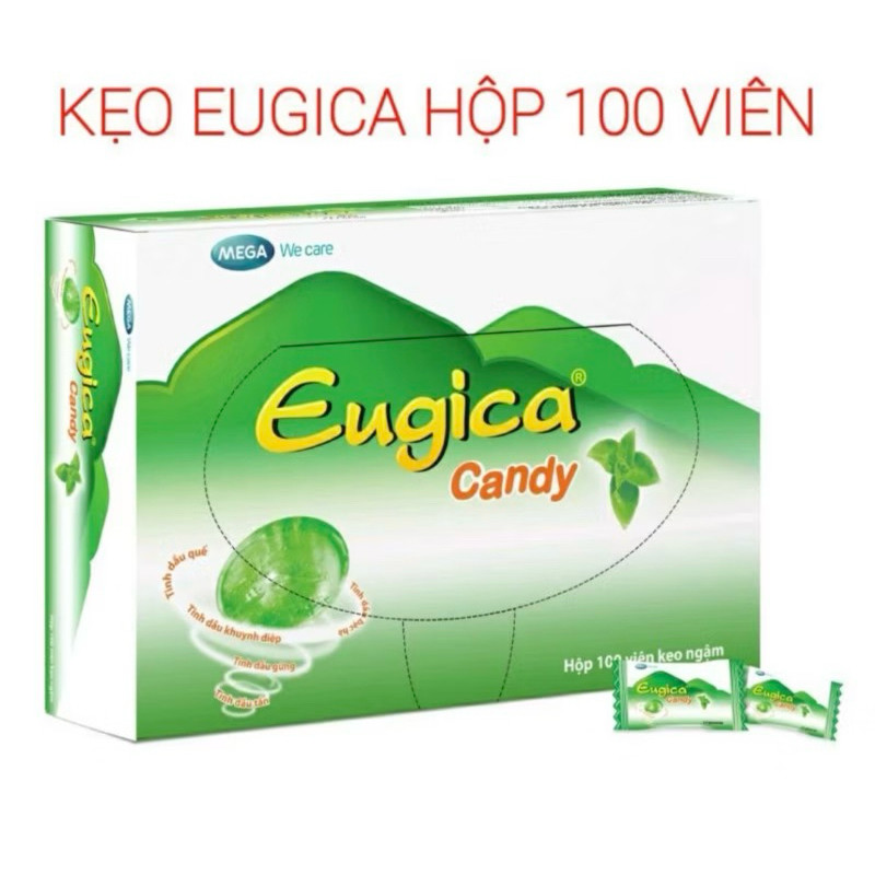Kẹo ngậm Eugica Candy MEGA We care 100v (chính hãng)