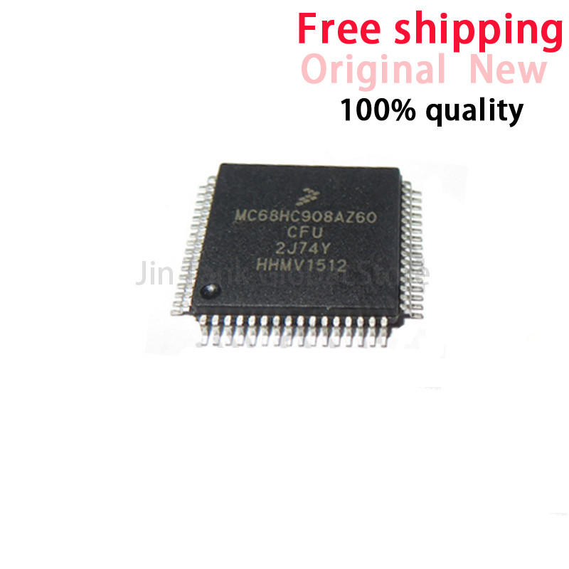 (1 Cái) 100% Mới MC68HC908AZ60CFU 2J74Y MC68HC908AZ60 QFP-64 Chipset