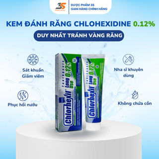 Kem Đánh Răng Chlorhexil Long Use 0.12% Giảm Viêm Lợi, Hôi Miệng, Sâu Răng, Chảy máu Chân Răng, Tuýp 100ml - InterMed