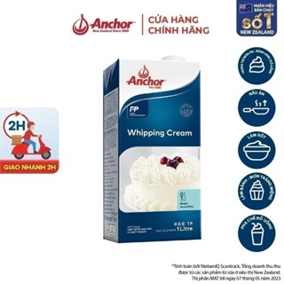 Kem Sữa Tươi Tiệt Trùng Anchor Whipping Cream hộp 1 lít - Kem Làm Bánh Cao Cấp