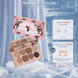 Bảng phấn mắt FLOWER KNOWS phong cách Socola Wonder tám màu sắc 10g