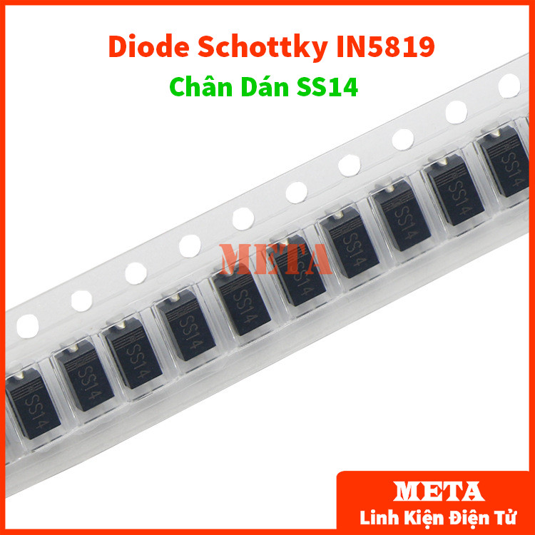 [Túi 50 Con] - SS14 - Diode Schottky IN5819 1A/40V SMD Chân Dán - Đi Ốt Nhanh 5819