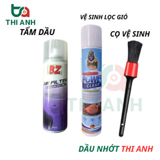 Combo vệ sinh lọc gió - tẩm dầu lọc gió BZ , BZ  Air Filter Oil 200ml