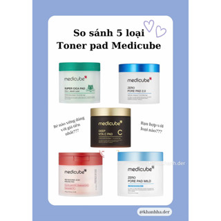 Toner Pad Dưỡng Ẩm Làm Dịu Da, Se Khít Lỗ Chân Lông Medicube 155g
