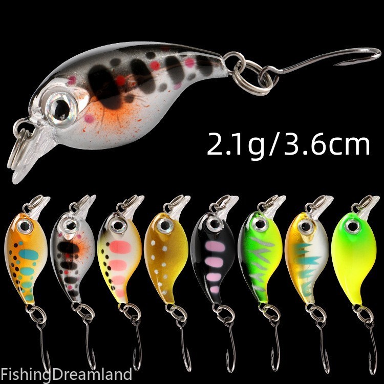 2.1g/3.6cm Mồi Bionic Micro-Object Mồi giả Bionic Mồi Rock Mini Minnow
