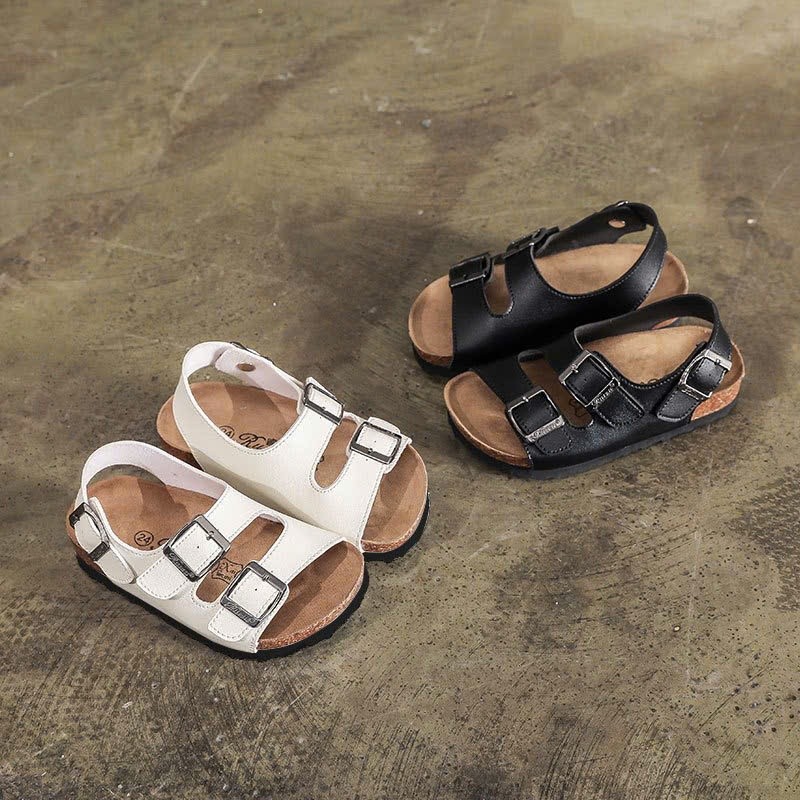 Dép sandal quai ngang dép hai khóa đế trấu cho bé 2-10 tuổi TM519