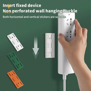 [Trn] Miếng dán cố định cắm treo tường Nhà không đục lỗ Ổ cắm tự dính Fixer Dây cáp sắp xếp Giá đỡ dải nguồn [VN]