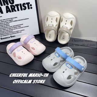 Cheerful Mario dép sục cho bé dép cross tập đi  trẻ em dép EVA mềm Breathable