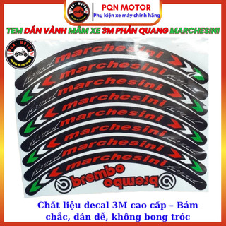 Tem Dán Vành (Mâm) MARCHESINI 3M Phản Quang Cực Chất – Bám Dính Tốt, Bền Màu, Tăng Thẩm Mỹ Xe Máy