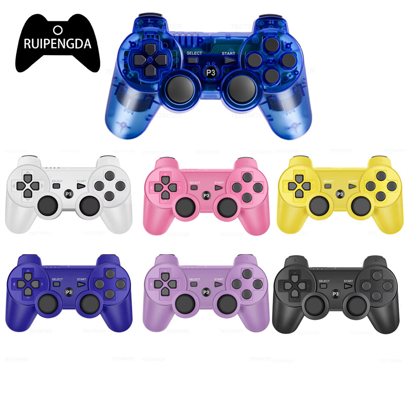 RUIPENGDA Bộ Điều Khiển Không Dây Cho PS3 Hỗ Trợ Tay Cầm Chơi Game Không Dây Bluetooth Cho PS3 Cần Đ