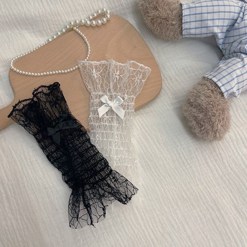 [Yuanz] Tay Gothic Cô Gái Mềm Mại Gothic Phải Có Ren Tay Áo Gothic Cô Gái Mùa Hè Gạc Vòng Tay Tay Go