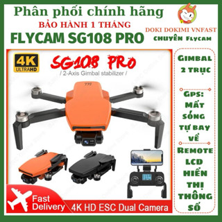 Flycam ZLL SG108 PRO 2023 - GIMBAL 2 trục 4K - GPS - Remote LCD - Chính hãng