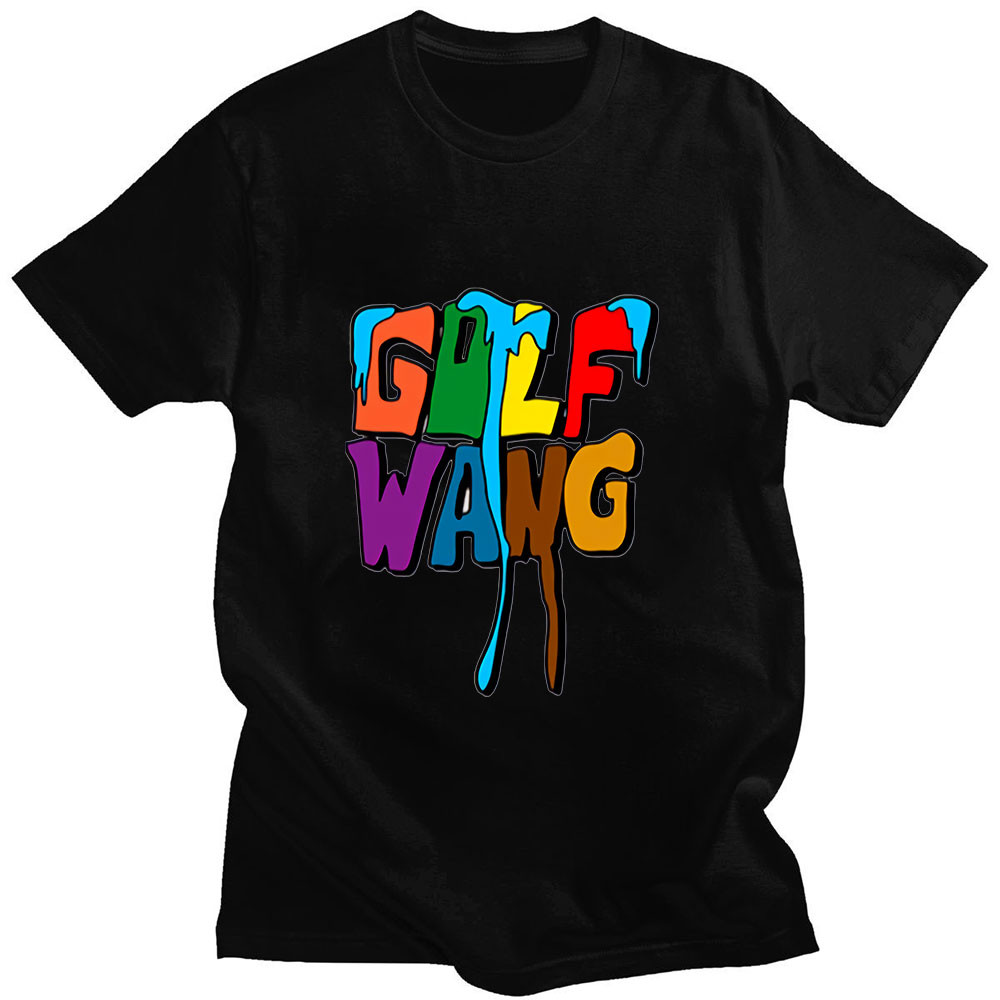 Golf Wang Igor Tyler The Creator 2025 Thời Trang Cổ Điển In Hình Đơn Giản Mùa Hè Tay Ngắn Cotton Mỏn