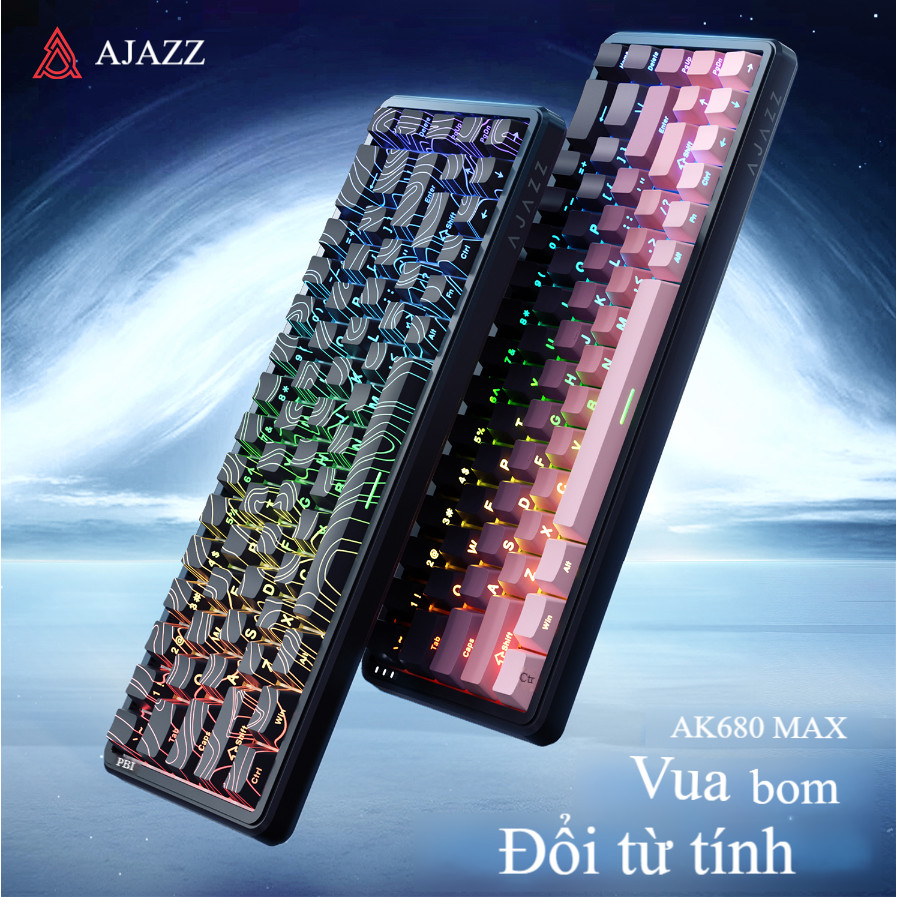 BÀN phím CƠ AJAZZ TRÒ CHƠI AK680-kích hoạt nhanh-công tắc nam châm 1k-8k tỷ lệ bỏ phiếu