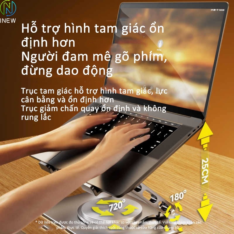 Giá đỡ máy tính xách tay Giá đỡ tản nhiệt máy tính xách tay 360 độ | BigBuy360 - bigbuy360.vn