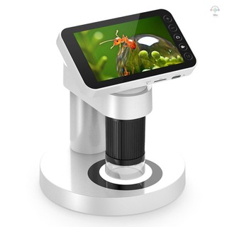  Kính hiển vi quang học phóng đại 1000X chuyên nghiệp di động Màn hình màu TFT 4.0 inch Bộ thí nghiệm khoa học đa năng dành cho học sinh tiểu học và trung học 