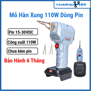 Mỏ hàn xung thông minh 110W dùng pin, gia nhiệt nhanh không độ trễ, hàn liên tục đến 10 phút Welgun (Chưa Bao Gồm Pin)