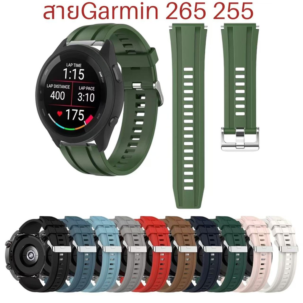 (Gửi từ Thái Lan) Dây đeo đồng hồ 22mm cho Garmin 255 / 255music / 265 / 265music / vivo / venu2 / V