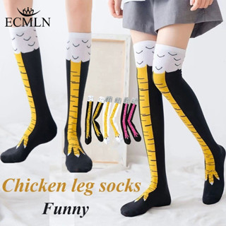 ECMLN Tất chân gà ngộ nghĩnh trên đầu gối, thời trang mới cho nữ thể dục thể thao hàng ngày