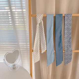 Khăn quàng cổ phong cách xanh mùa xuân khăn lụa dành cho nữ khăn chéo cho túi xách tay cầm khăn quàng cổ và phụ kiện và Mũ đội đầu SJ0880