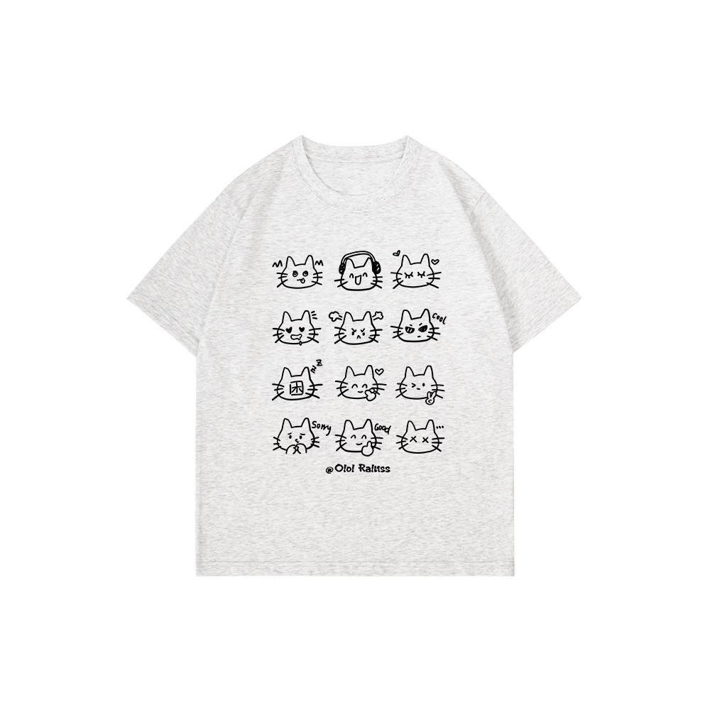 áo phông nữ form rộng  xám ghi áo girl phố xinh bigsize  áo hài hước  salute mùa hè áo thun local brand | BigBuy360 - bigbuy360.vn