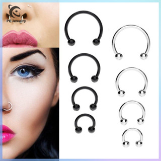 Bộ 10 Khuyên Xỏ Mũi Và Mũi Bằng Thép Không Gỉ Cá Tính