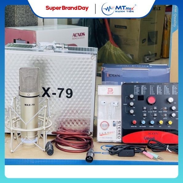 [Xả Hàng] [Tặng phụ kiện] Combo Icon + Max- 79 chuyên sử dụng thu âm livestream karaoke tiktok idol 