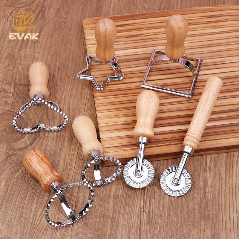 Alittlesetrtu Ravioli Cắt Bánh Ngọt Khuôn Báo Chí Bánh Bao Ren Dập Nổi Thiết Bị Ravioli Maker Khuôn 