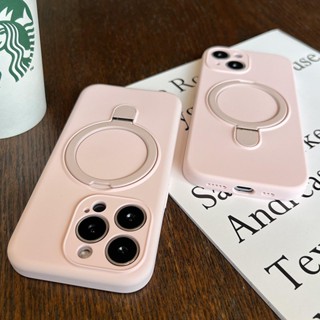  Ốp Điện Thoại Flip Bracket Silicon Lỏng Cho for IPhone 17 16 11 12 13 14 15 Pro Max Vỏ Mềm Màu Macaron Vỏ Chống Sốc Có Giá Đỡ 