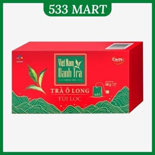 [Bao bì Tết] Trà Oolong Túi Lọc Cầu Tre 50g (25 gói x 2g) (Trà túi lọc o long/ô long pha chế)