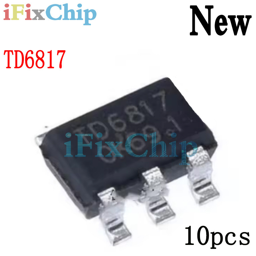 10 chiếc 🛒 ✷ TD6817 1.5 MHz 2A Bộ điều chỉnh bước đi đồng bộ Dropout SOT-23-5pin