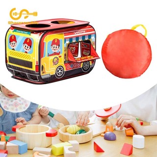 Sharprepublic Trẻ Em Chơi Lều Nhà Chơi Đồ Chơi Giả Vờ Thực Phẩm Xe Tải Chơi Lều Cho Sân Chơi Bé Trai Bé Gái Tuổi 3-5